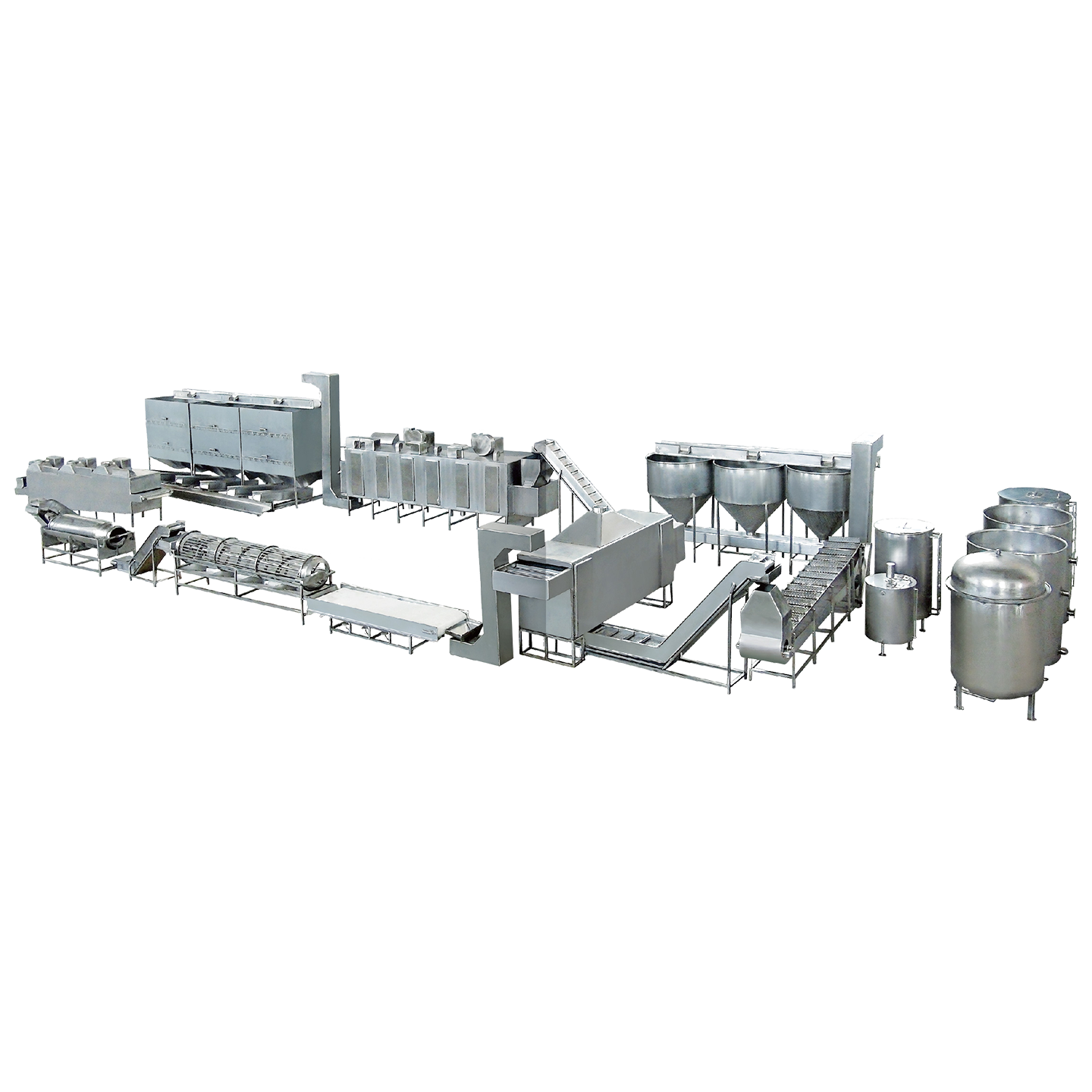 堅(jiān)果烘烤深加工生產(chǎn)線
